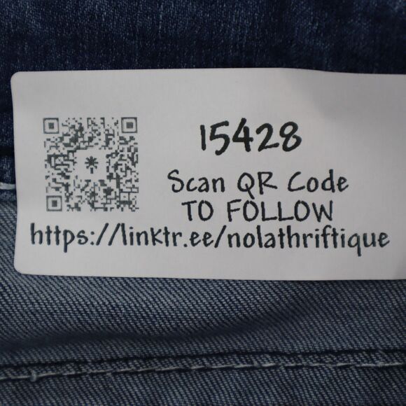 Casual Pants Womens 2 Blue Denim Flat Front Flare Stretch Pockets Jeans Bottoms - Picture 14 of 14